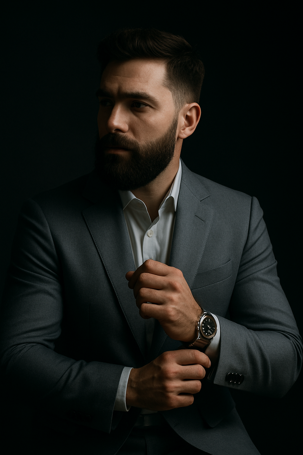 Man with Alpine grooming products